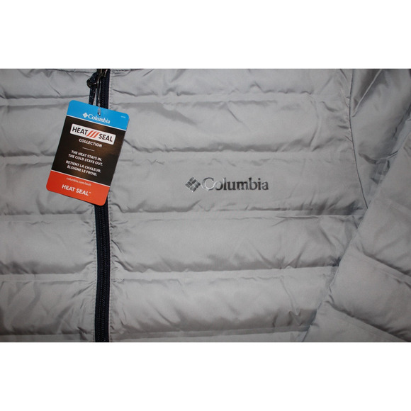 COLUMBIA Men's Heritage Peak Goose 650 Down Jacket W/ Heat Seal Sz XL Gray - Picture 4 of 7